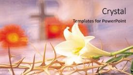  Presentation with holy - Slide deck having holy cross background and a  colored foreground