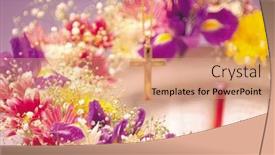  Presentation with holy - PPT layouts consisting of  background and a  colored foreground