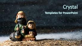  Presentation with saint joseph - Cool new PPT theme with holy family the child jesus backdrop and a wine colored foreground