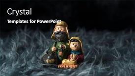  Presentation with saint joseph - Presentation design enhanced with holy-family-the-child-jesus background and a black colored foreground