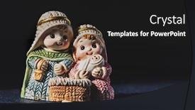  Presentation with saint joseph - Amazing presentation theme having holy-family-the-child-jesus backdrop and a dark gray colored foreground