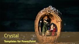  Presentation with nativity - Slide deck consisting of holy-family-the-child-jesus background and a tawny brown colored foreground