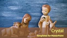  Presentation with saint joseph - Slide set consisting of holy family the child jesus background and a tawny brown colored foreground
