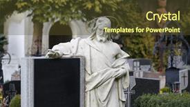  Presentation with ancient history bible scrolls - Colorful slides enhanced with holy ghost - monument of ancient angel backdrop and a tawny brown colored foreground