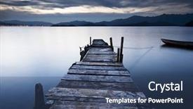  Presentation with sunrise - Slide deck enhanced with holy god - jetty sunrise background and a ocean colored foreground