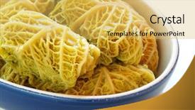  Presentation with buns rolls - Presentation consisting of holy gorund - cabbage rolls holishkes background and a  colored foreground