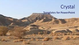  Presentation with landscape desert - Presentation consisting of holy gorund - desert landscape background and a sky blue colored foreground