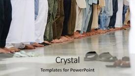  Presentation with islamic - Cool new presentation theme with holy gorund - islamic prayer backdrop and a light gray colored foreground