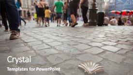  Presentation with e commerce james miles - Theme having holy gorund - st james shell in brussels background and a gray colored foreground