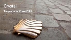  Presentation with brussels - Beautiful PPT theme featuring holy gorund - st james shell in brussels backdrop and a gray colored foreground