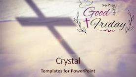  Presentation with holy mass - Presentation theme consisting of holy mass - easter message against waves background and a lemonade colored foreground