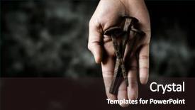  Presentation with nails - Colorful presentation enhanced with holy nails of the cross backdrop and a wine colored foreground