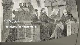  Presentation with max - Slide deck with role playing dices isolated on white background - stock photo background and a light gray colored foreground