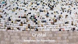  Presentation with order - Slides consisting of holy orders - thousands of crowded people standing background and a gray colored foreground