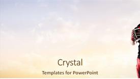  Presentation with american football - Slides enhanced with holy power - american football player ready background and a cream colored foreground