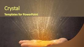  Presentation with light - Presentation design consisting of holy power - yellow ray of light coming background and a  colored foreground