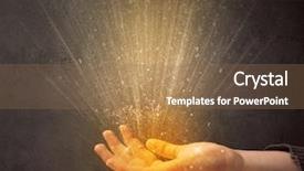  Presentation with power - Amazing presentation having holy power - yellow ray of light coming backdrop and a violet colored foreground