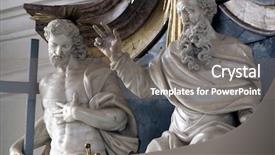  Presentation with holy - Slide deck consisting of holy trinity background and a gray colored foreground