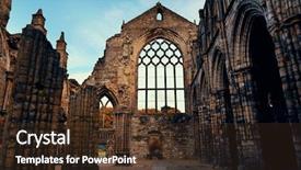  Presentation with united kingdom - Amazing slide set having holyrood abbey in edinburgh united backdrop and a  colored foreground