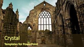  Presentation with united kingdom constitutional law - PPT layouts with holyrood abbey in edinburgh united background and a tawny brown colored foreground