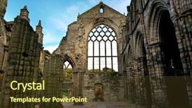  Presentation with united kingdom - Amazing PPT theme having holyrood abbey in edinburgh united backdrop and a  colored foreground