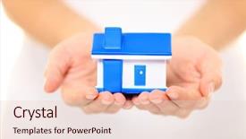  Presentation with intelligence intelligent house smart home - PPT layouts consisting of home - new house concept woman background and a lemonade colored foreground