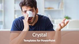  Presentation with plastic surgery - Colorful slide deck enhanced with home after plastic surgery backdrop and a coral colored foreground