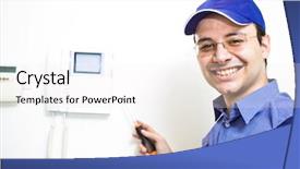  Presentation with service technician - Audience pleasing PPT layouts consisting of nurse scrubs women people white backdrop and a white colored foreground