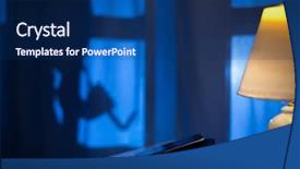  Presentation with shadow - Beautiful PPT layouts featuring lock pick - shadow of a burglar backdrop and a navy blue colored foreground