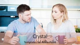  Presentation with breakfast - Beautiful presentation theme featuring home and having quarrel backdrop and a coral colored foreground