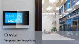  Presentation with smart home - Cool new slides with home and internet of things backdrop and a  colored foreground