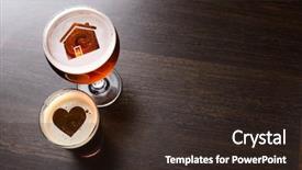 Presentation with craft beer - Amazing slides having craft beer house and heart backdrop and a wine colored foreground