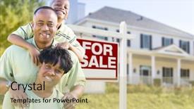  Presentation with african american church family - Amazing PPT layouts having home buyer - happy african american family backdrop and a coral colored foreground