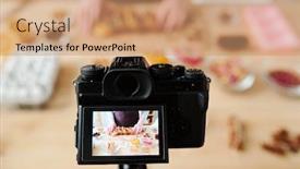  Presentation with making soap - Beautiful presentation featuring home camera during video recording of master class of professional making of handmade soap backdrop and a coral colored foreground