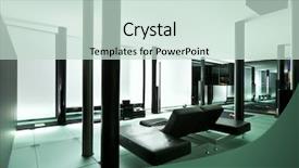  Presentation with architecture home - Theme consisting of home cinema - architecture of de angelis mazza background and a soft green colored foreground