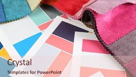  Presentation with tissue - Theme consisting of home closing - scraps of colored tissue background and a  colored foreground