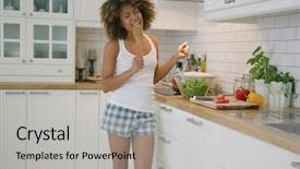  Presentation with clothing - Beautiful PPT layouts featuring home clothing dancing and sing backdrop and a light gray colored foreground