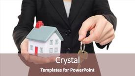  Presentation with realtor - Amazing slide deck having home conceptual image with business backdrop and a  colored foreground