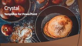  Presentation with jam - Cool new presentation with home-cooked pancakes with apple backdrop and a tawny brown colored foreground