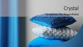  Presentation with decor - Slide set having home decor - multicoloured pillows in a room background and a light gray colored foreground