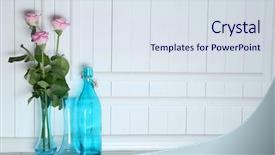  Presentation with decor - Amazing slide set having home decor and roses backdrop and a sky blue colored foreground