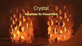  Presentation with decor - Cool new slide set with home-decor-candle-lights backdrop and a tawny brown colored foreground