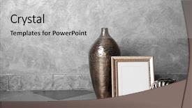  Presentation with balloon decor - Beautiful slides featuring home decor on grey wall backdrop and a light gray colored foreground