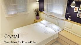  Presentation with luxury - Presentation theme having home decorating - modern luxury bathroom background and a soft green colored foreground