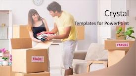  Presentation with movie theater loving couple - Colorful PPT layouts enhanced with home depot - young couple moving to new backdrop and a lemonade colored foreground