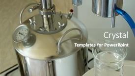  Presentation with distillation - Colorful slide deck enhanced with home-distillation-equipment backdrop and a gray colored foreground