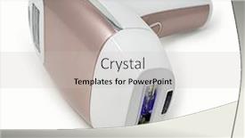  Presentation with laser - Beautiful PPT theme featuring home-do-it-yourself-permanent backdrop and a light gray colored foreground