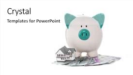  Presentation with piggy bank - Amazing theme having home economics arts - hand painted piggy bank sitting backdrop and a white colored foreground