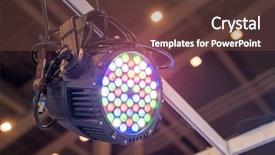  Presentation with led light - Slide deck enhanced with home electrical power saving - led light on mall roof background and a tawny brown colored foreground