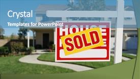  Presentation with real estate - Colorful theme enhanced with home for sale real estate backdrop and a  colored foreground